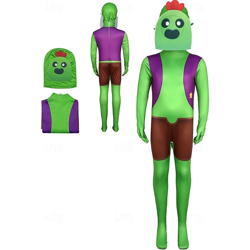 Group Costume Jumpsuit Bodysuits Carnival Costume Dress Up  Video Game Costumes for Kid's Adults' Unisex Performance Party Comic Con2