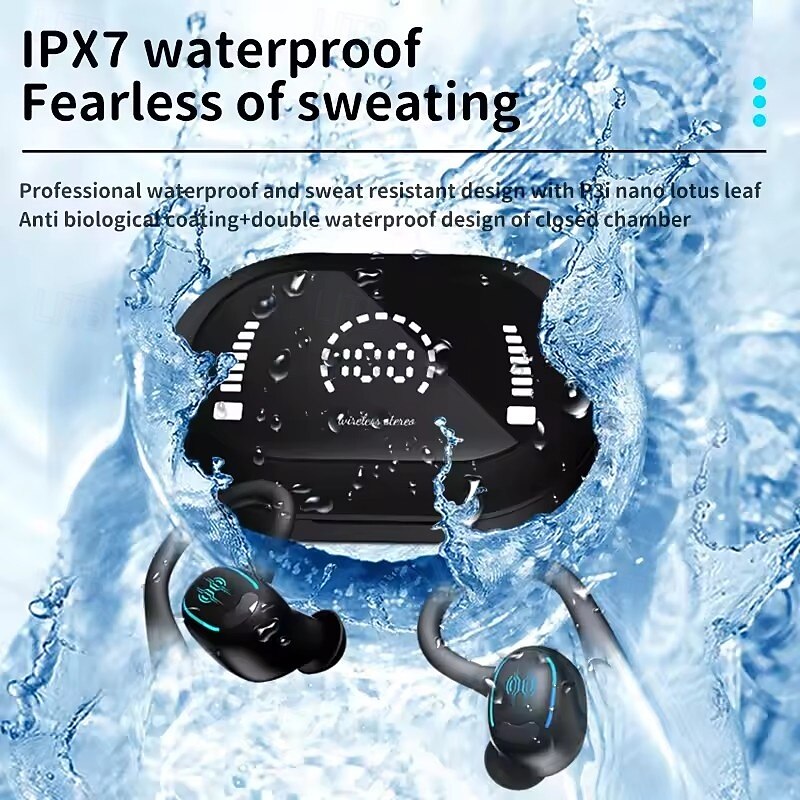 635 True Wireless Headphones TWS Earbuds, Ear Hook Bluetooth 5.3, Ergonomic Design, Charging Box, Long Battery for Everyday Use, Travel, Cycling3