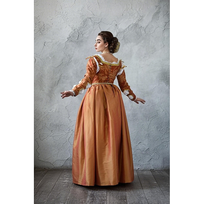 Medieval Renaissance Dress Prom Dresses Gown Viking Celtic Knight Fancy Dress Women's Royal Halloween Carnival Masquerade Performance LARP Ren Faire Adults' Dress2