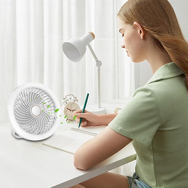 1 Pc. Multi Functional Fan Light, Vertical Hanging, Three Use, Three Level Dimming, Air Conditioning, Usb Charging Remote Control, Office Camping, Home Use3