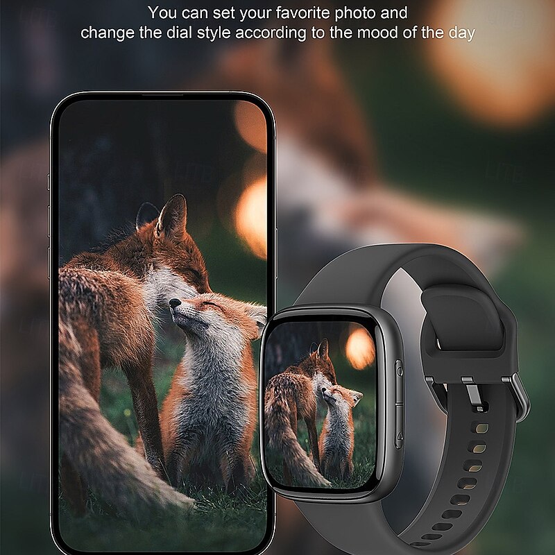 696 GTX20 Smart Watch 1.85 inch Smartwatch Fitness Running Watch Bluetooth Pedometer Call Reminder Sleep Tracker Compatible with Android iOS Women Men Hands-Free Calls Message Reminder IP 67 38mm4