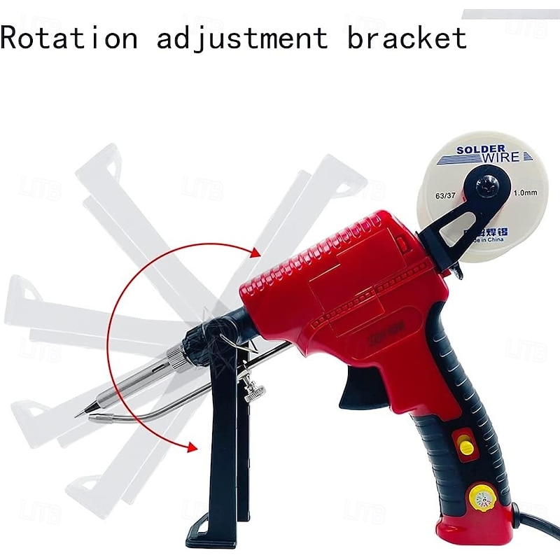 60/80W Electric Soldering Iron, Welding Tools and Accessories for Pipe, Manual Soldering Gun, Internal Heating Automatically Send Tin Gun, Soldering Welding Repair Tool2