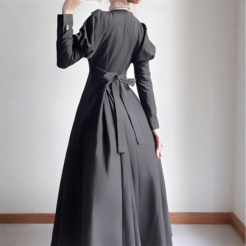 Punk & Gothic Medieval Renaissance Dress Witch Fancy Dress Women's Royal Halloween Carnival Masquerade LARP Ren Faire Adults' Dress Spring & Summer2