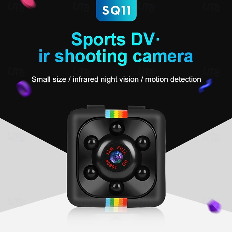 Mini SQ11 Full HD 1080P Camera Remote DVR Camcorder with Night Vision Micro Sport DV for Kids Pet Outdoor Safety Monitoring