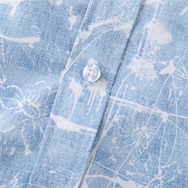 Men's Shirt Summer Shirt Casual Shirt Beach Shirt Button Up Shirt Pink Blue Gray Short Sleeve Print Lapel Vacation Hawaiian Clothing Apparel Fashion Casual Comfortable4