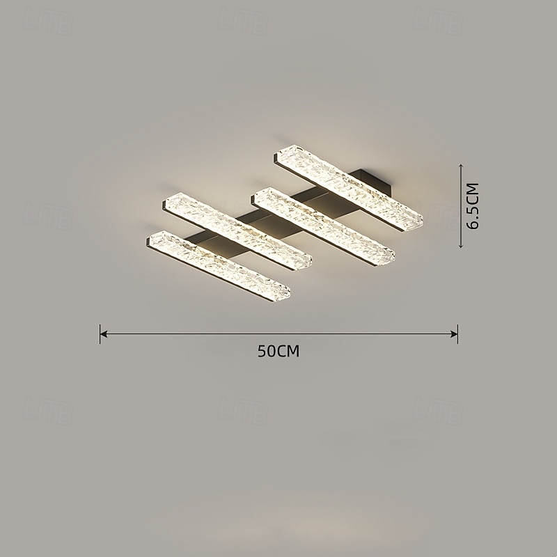 3-Light 4-Light 6-Light 50 cm Dimmable Ceiling Lights Metal Acrylic Modern Nordic Style 110-120V 220-240V4