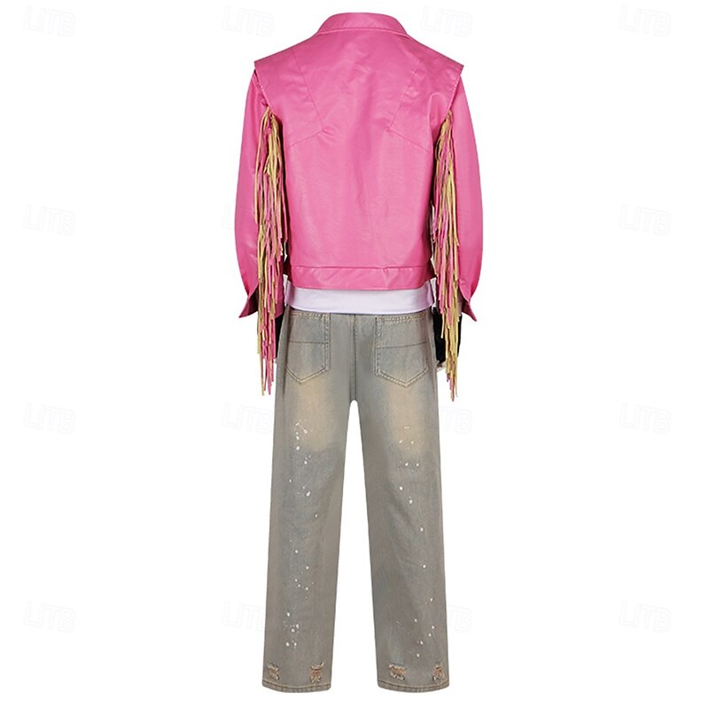 The Garbage Man Outfits Movie Cosplay Costume Leather Jacket Carnival Costume Dress Up Movie Cosplay for Men's Adults' Halloween Carnival World Book Day Performance Party3