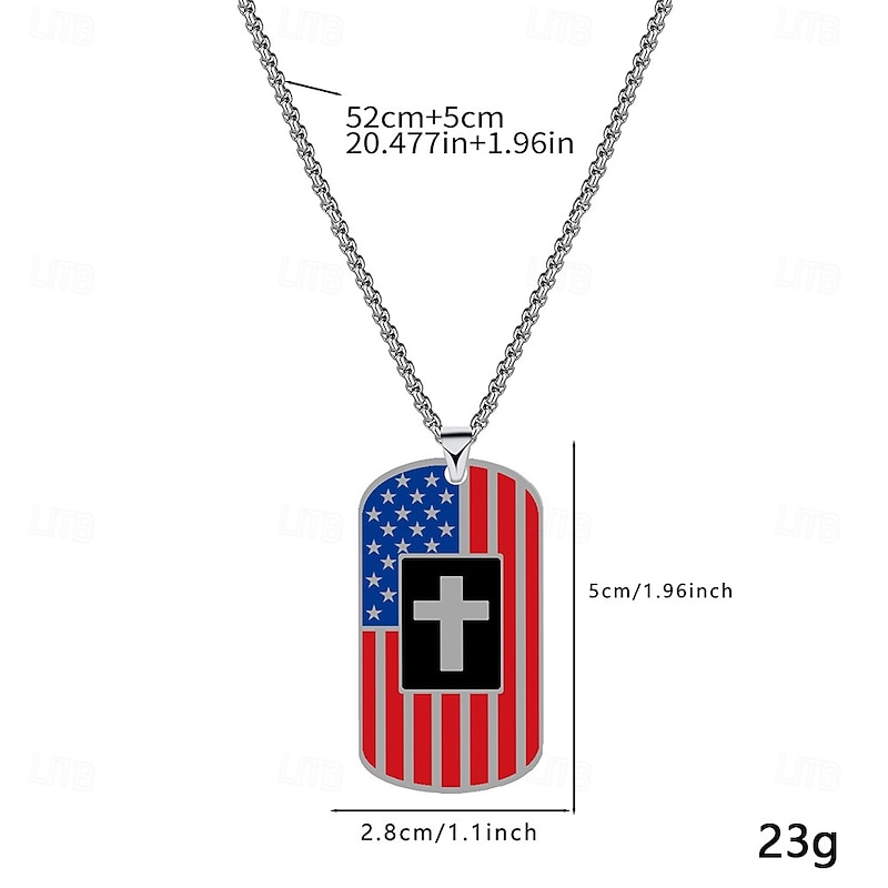 USA Flag Halloween Necklace Casual Adults' Men's Women's Masquerade Independence Day / the Fourth of July July 4 Festival Easy Halloween Costumes Dress Up3