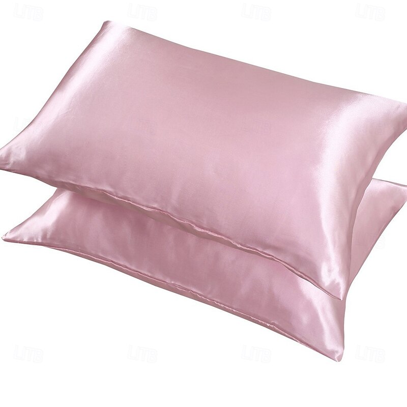 Satin Imitation Silk Pillowcases2