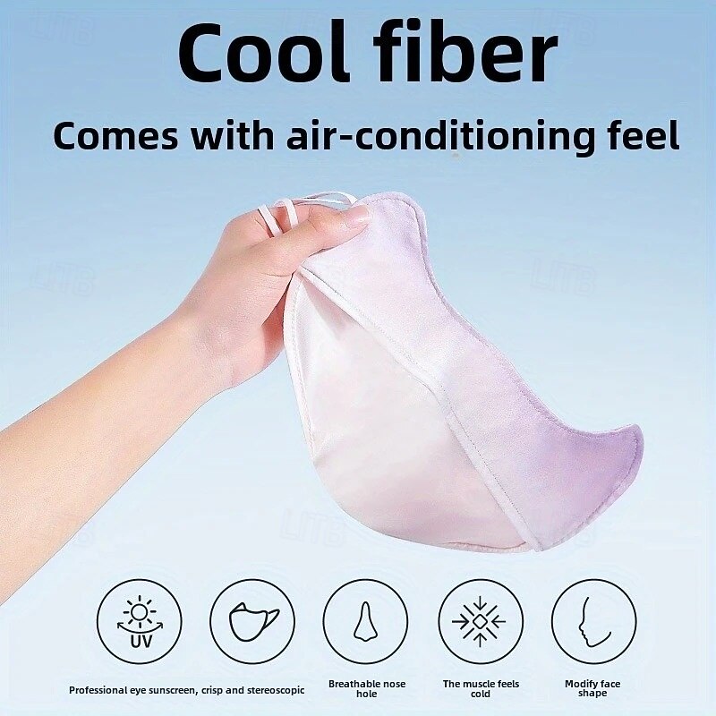 Outdoor Gradient Color Facekini Eye Protection Sunscreen Mask Female Anti-ultraviolet Summer Cycling Sunshade Ice Silk Mask3