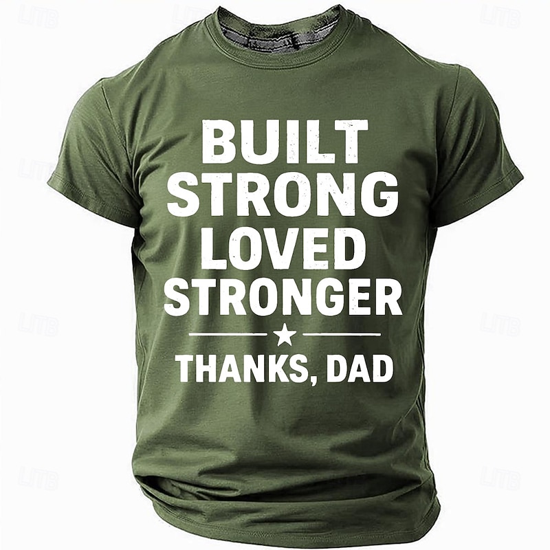 Men's Funny Slang Father T Shirt Short Sleeve T shirt 3D Print Crew Neck Shirt Fashion Daily Basic Street Casual Daily Black White Red Summer Spring All Seasons Clothing Apparel S M L XL XXL XXXL4