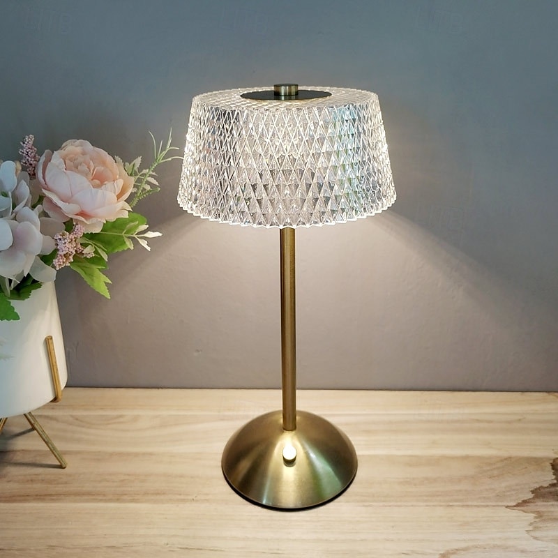 Multifunctional LED Table Lamp 3 Colors Dimmable USB Rechargeable Bedside Lamp for Bedroom Bedside Dining Room Living Room Office Dormitory Lighting Night Light3