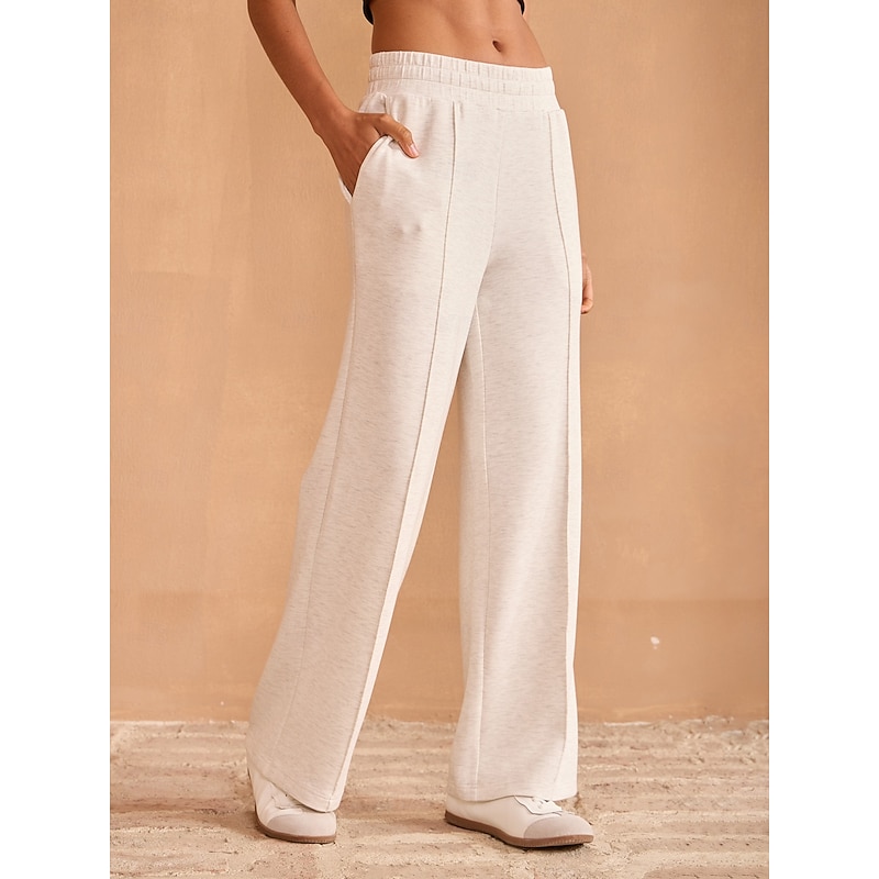 Women's Golf Pants Ivory Sun Protection Bottoms Fall Ladies Golf Attire Clothes Outfits Wear Apparel - Main Image