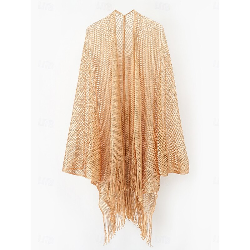 Women's Swimsuits wrap Swimsuit Fringe Hem Cut Out Vacation Beach Wear Solid Color V Neck Long Sleeve Bathing Suits3