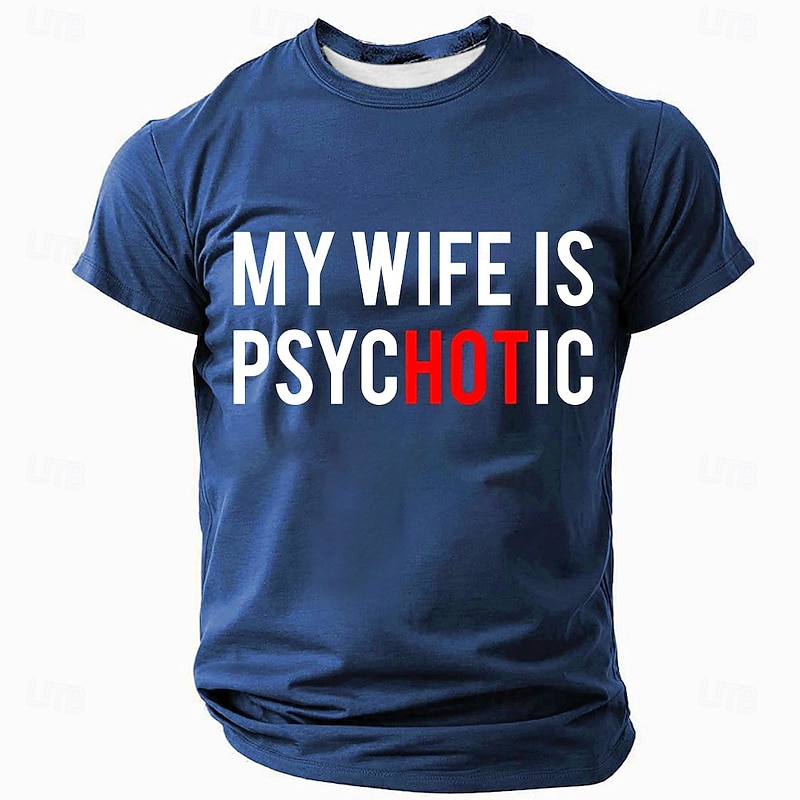 Men's Funny Slang T Shirt Short Sleeve T shirt 3D Print Crew Neck Shirt Fashion Daily Casual Street Casual Daily Black Blue Green Summer Spring All Seasons Clothing Apparel S M L XL XXL XXXL