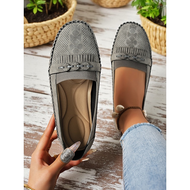 Women's Moccasin Loafers with Tassels – Soft Slip-On Casual Driving Shoes for Spring Outfits & At-Home Comfort3