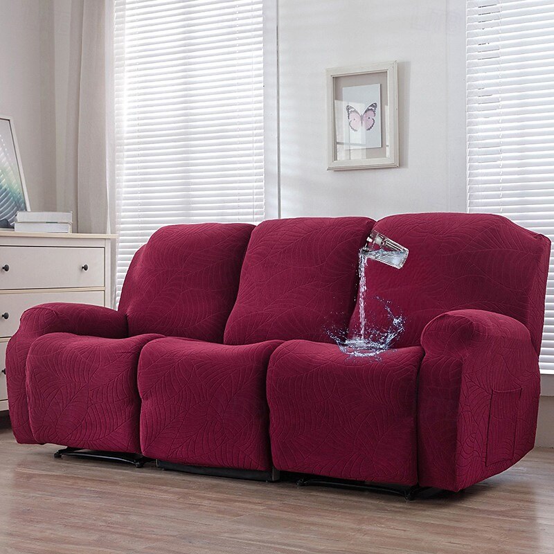 Water Resistant Recliner Sofa Cover Non-slip Massage Lazy Boy Full Coverage Single Seat Couch Cover Armchair Covers