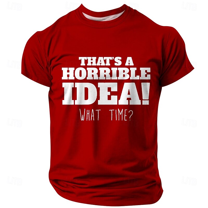 Men's Adult Humor T Shirt Polyester Short Sleeve Graphic Shirt Black Red Blue Comfortable Tee Party Street Fashion Designer Clothing3