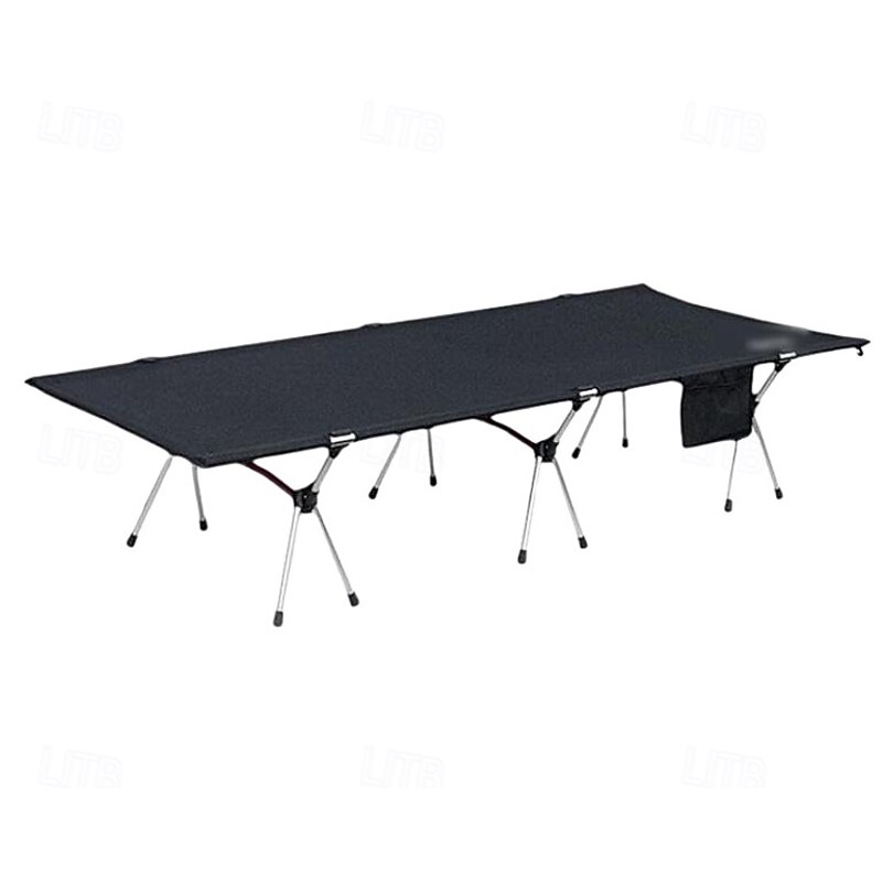 Aluminum Alloy Camping Cot with Carry Bag Folding Bed Oxford Fabric Removable Camping Bed for Outdoor Camping,Travel,Beach2