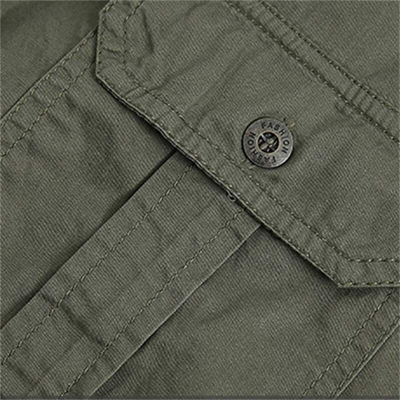 Men's Shirt Summer Shirt Casual Shirt Button Up Shirt Cargo Shirt Black Yellow Blue Orange Green Short Sleeve Plain Shirt Collar Vacation Hawaiian Pocket Clothing Apparel 100% Cotton Fashion Casual4