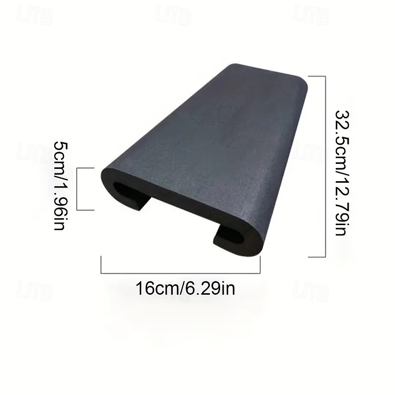 2pcs Dragon Boat Seat Cushion - Anti-EVA Non-Shock Absorption Breathable Seat Pads for Rowing Machine Kayak Fishing Camping - Fit Watersports & Outdoor Use (Black) Rowing Comfort Enhancement  Sle2