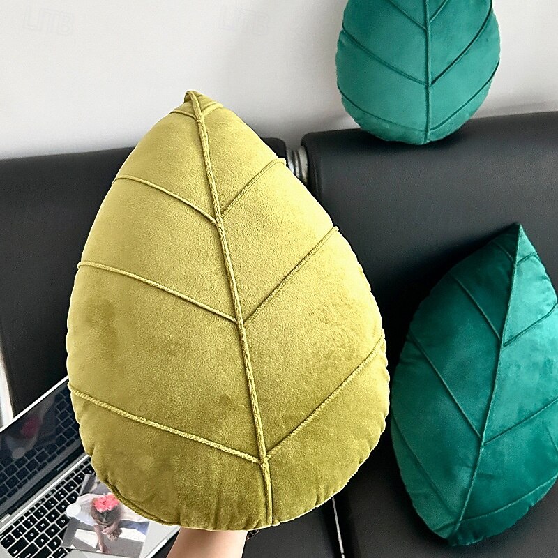 Irregular Leaf Shape Pillows 1PC Soft Couch Cushion for Bedroom Livingroom Sofa Chair3