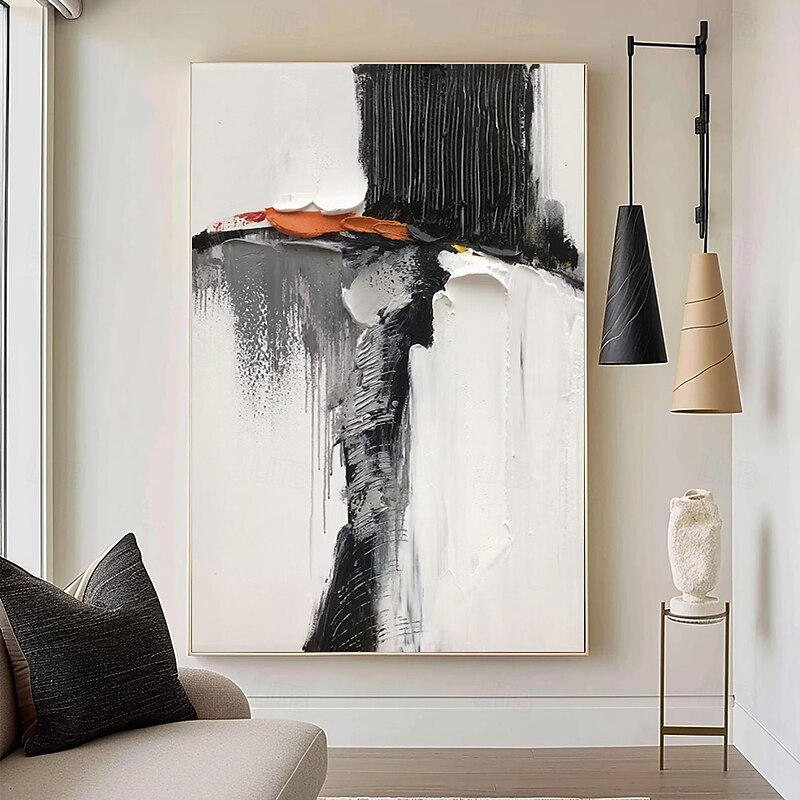 Oil Painting Handmade Hand Painted Wall Thick Art Abstract Canvas Painting Home Decoration Decor Stretched Frame Ready to Hang3