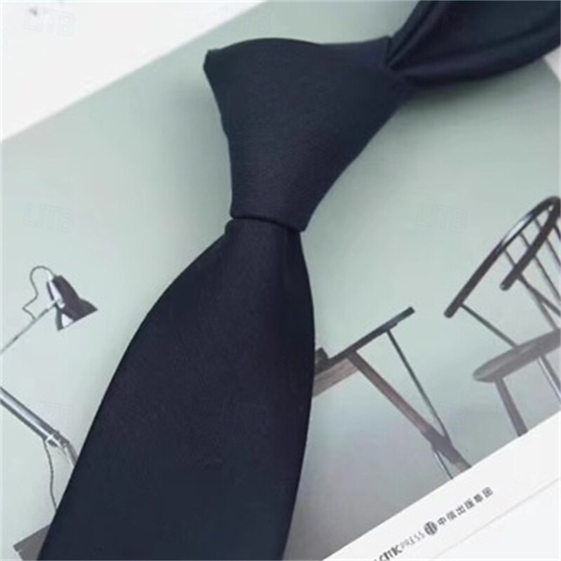 Men's Neckties Sexy Solid / Plain Color Wedding Party Daily Wear3