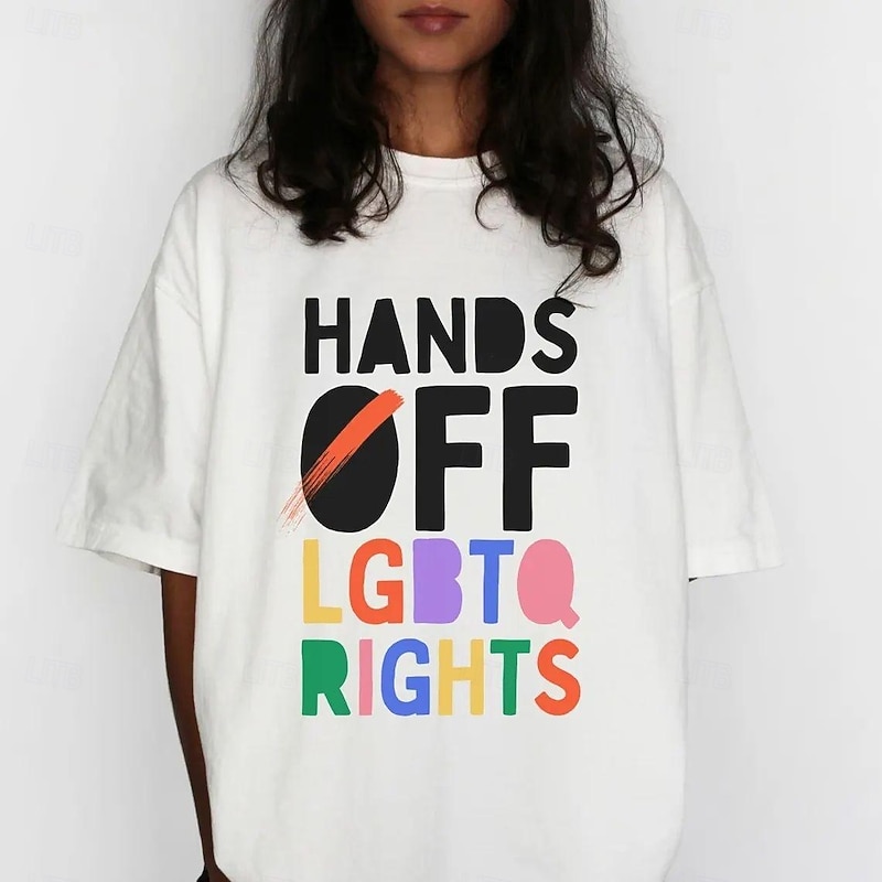 Rainbow LGBTQ T-shirt Pride Shirts Character Graphic For Couple's Men's Women's Adults' Masquerade Hot Stamping Pride Parade Pride Month4