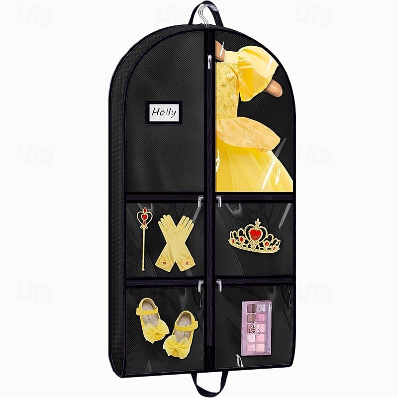 Dance Garment Bags for Dancers with 4 Pockets Garment Bags for Dance Costumes 40" Cheer Uniform Garment Bag Hanging Kids Garment Bag for Recital, Competition, Travel, Storage3