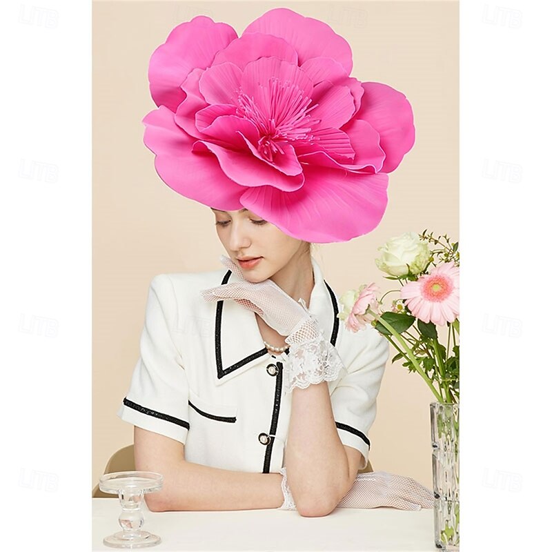 Fascinators Hat Flower Tea Party Hats for Women Feather Kentucky Derby Hat for Wedding2