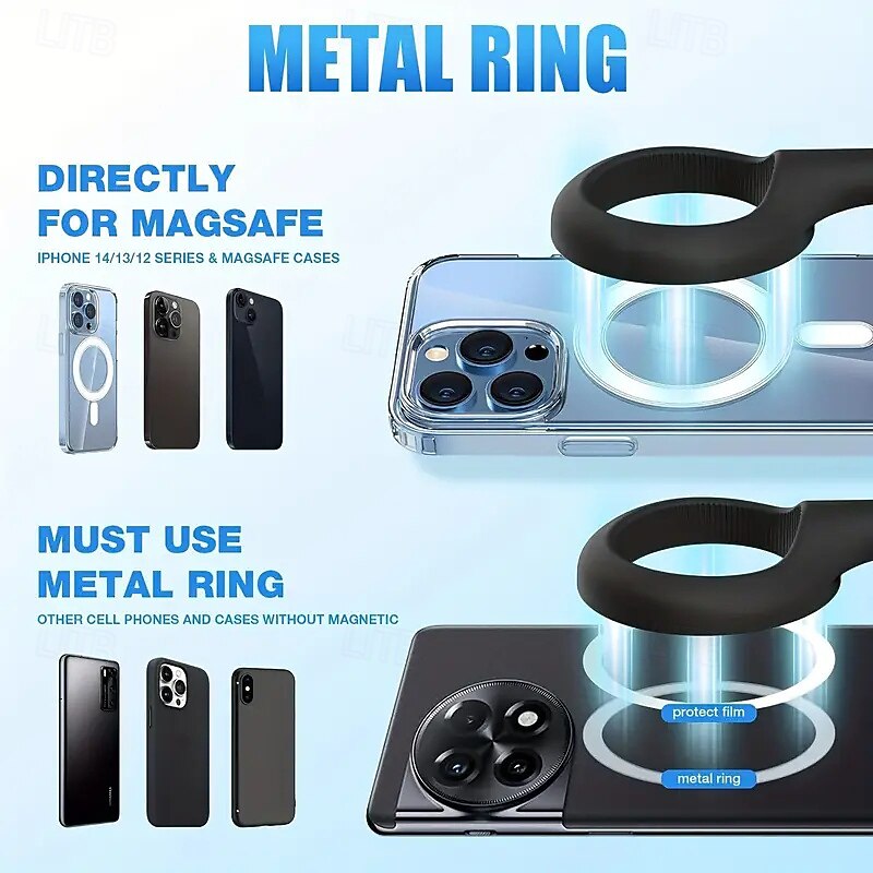 Magnetic Cell Phone Holder for Car Vents 360 Degree Swivel for All Phones3