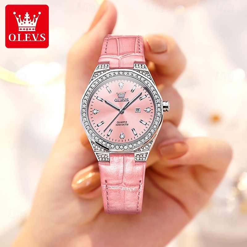 OLEVS 5606 Women's Watch Luxury Original Quartz Watch Waterproof Luminous Diamond Watch Fashion Elegant Women Watch4