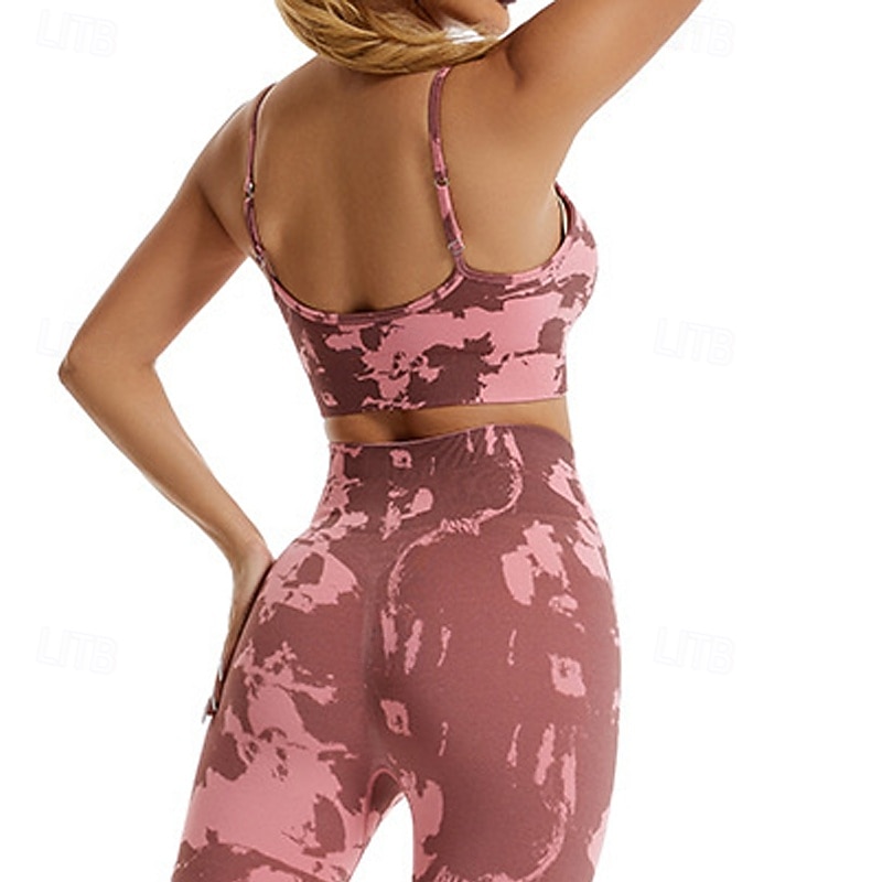 Women's Sports Bra Crew Neck Quick Dry Lightweight Breathable Sleeveless Light Support Sports Camo / Camouflage Sports Bra For Gym Workout Gymnastics Running Activewear3