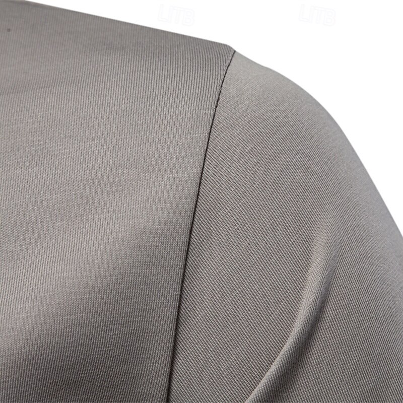 Men's T Shirt Short Sleeve Crew Neck Summer Spring Geometric Knitwear Vacation Vintage Embroidered Embroidery School Training Outdoor Black White Light Green Top Tee for Men4