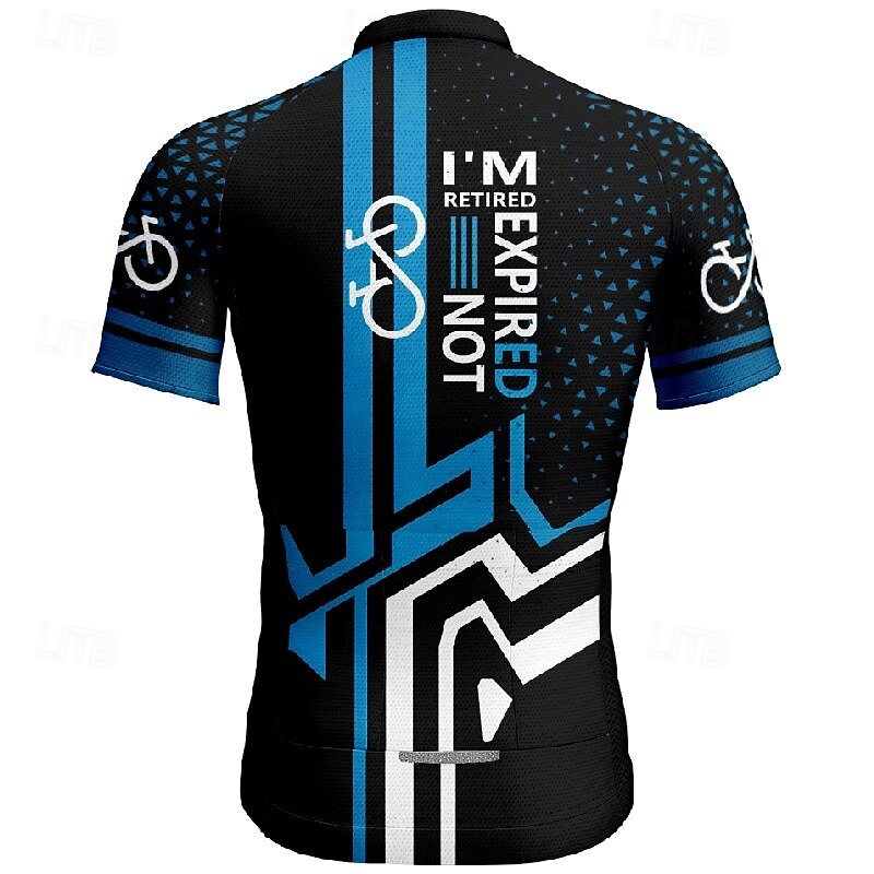 Men's Cycling Jersey Geometic Letter & Number Short Sleeve Bike Tee Tshirt Jersey with 3 Rear Pockets Mountain Bike MTB Quick Dry Anatomic Design Wicking Breathable Sports Yellow Red Blue Clothing2