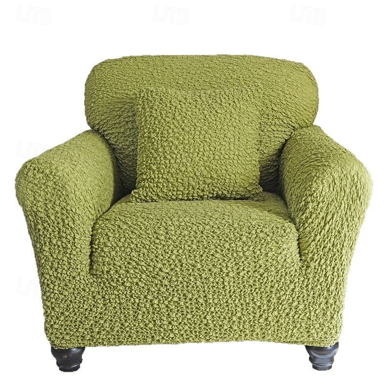 Armchair Cover Armchair Slipcover Soft Polyester Fabric Slipcover 1-Piece Form Fit Stretch Stylish Furniture Protector Microfibra Collection4