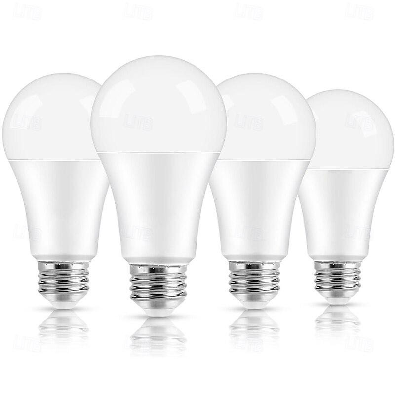 E27 Screw Base LED Light Bulbs AC12V DC12-24V 3W 7W LED Globe Bulbs Non-Dimmable Lamp for Home Bedroom Living Room Office 4Pcs