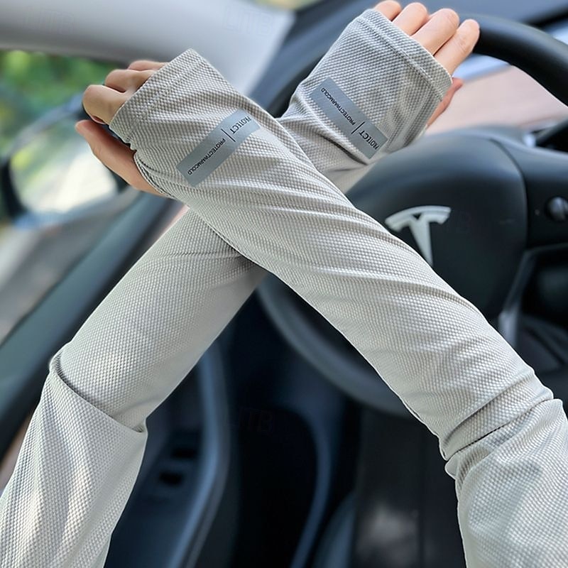 Ice Sleeves Men's Sun Protection Sleeves Summer Outdoor Anti-ultraviolet Loose Sleeves Driving Arm Sleeves3