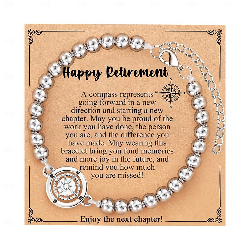 Graduation Gifts for Her Him Class of 2025 Graduation Bracelets Inspirational Graduation Compass Bracelet for Women College Graduation Gift for Him Her4