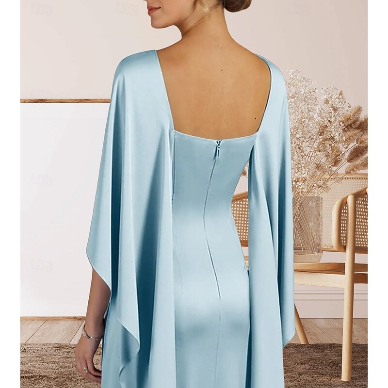 Mermaid / Trumpet Evening Gown Elegant Dress Formal Evening Party Floor Length Sleeveless Crew Neck Stretch Crepe with Ruffles4