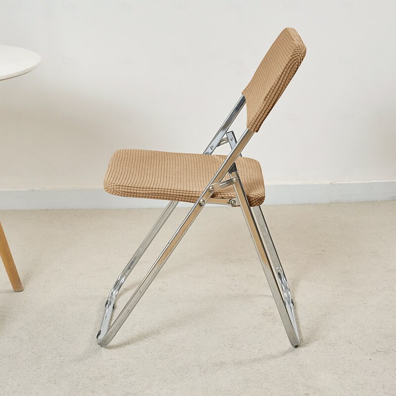 2pcs/set Jacquard Folding Chair Slipcover – Elegant and Durable Cover for Enhanced Style and Protection, Perfect for Dining or Event Seating4