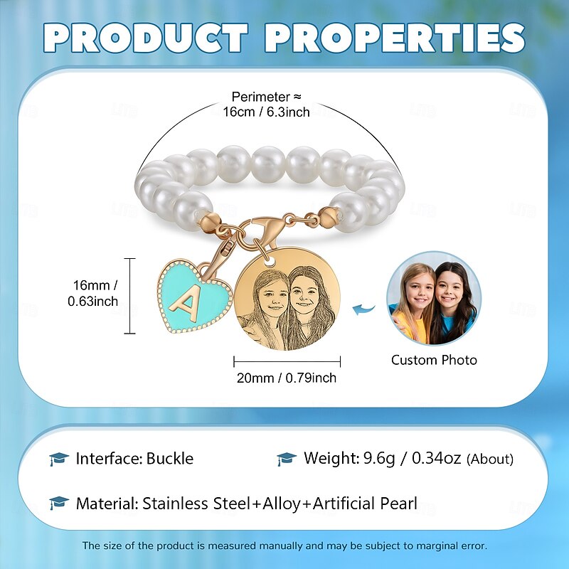 Personalized Initial Photo Charm Tag for Cups, Custom Letter and Picture Keychain, Gift for Family Friends Lovers, Birthday Anniversary Practical Mug2