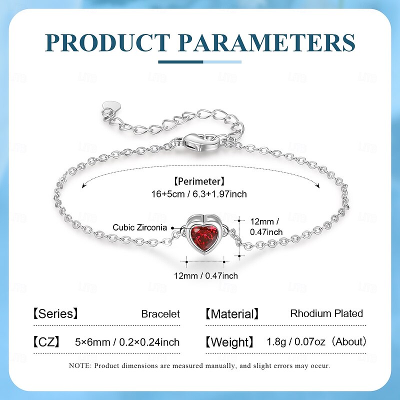 Personalized Birthstone Bracelet, Romantic Gift for Mom Wife Girlfriend, Mother's Day Valentine's Day Christmas Birthday Anniversary Jewelry, Daily Wear Accessory2