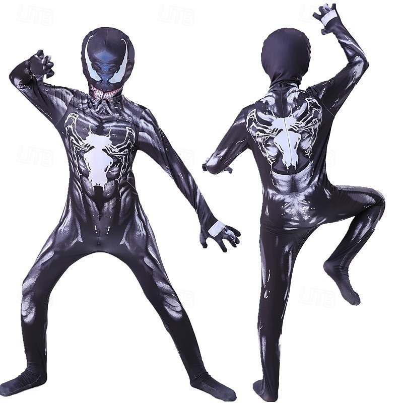 Superhero Venom Jumpsuit Bodysuits Onesie Costume Party Cosplay Movie Cosplay for Men's Boys Kid's Adults' Halloween Carnival Event / Party4