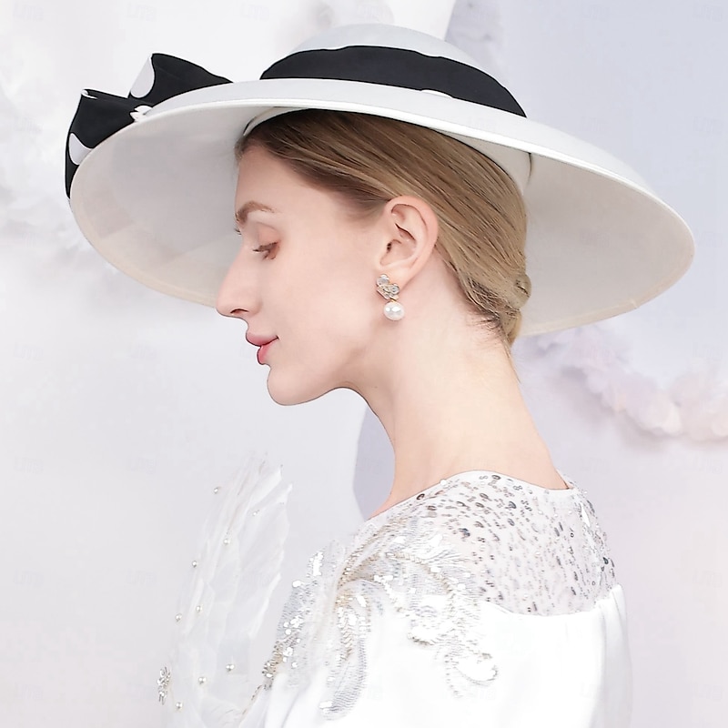 Elegant Sweet Flax Hats with Bowknot  Wedding / Party / Evening Headpiece/Special Occasion/Office & Career/Casual/Birthday/New Baby/Thank You/Graduation/Congratulations/Anniversary4