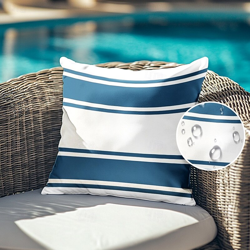 4pcs Set Outdoor Waterproof Pillow Covers Home Room Decoration for Patio Garden Livingroom Bedroom Geometric