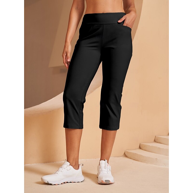 Women's Golf Pants Black Pink Red Bottoms Ladies Golf Attire Clothes Outfits Wear Apparel2