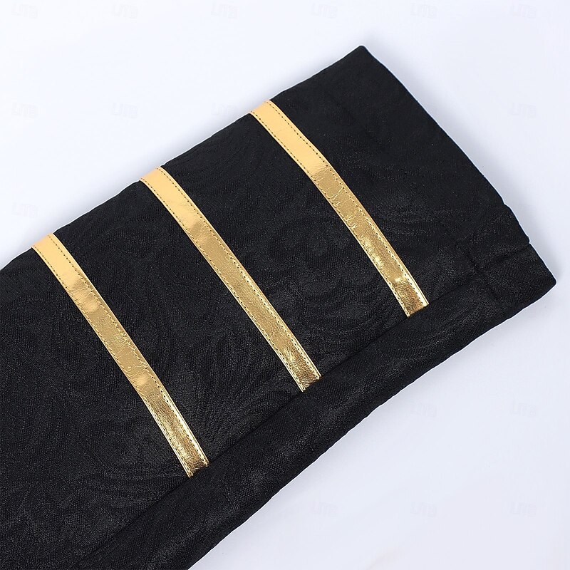 Vintage Punk & Gothic 18th Century Coat Cosplay Costume Tuxedo Vampire Gentleman Jacquard Embroidered Fancy Dress Men's Royal Steampunk Halloween Carnival Masquerade Performance Renaissance Fair LARP4