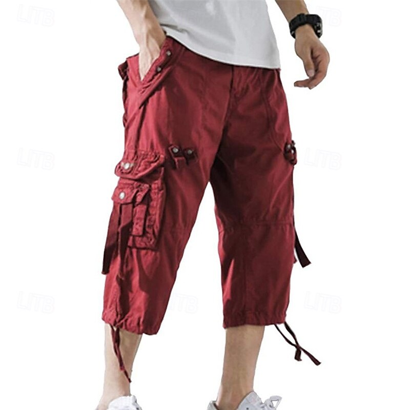 Men's Cargo Pants Hiking Pants Trousers Tactical Pants Military Summer Outdoor Regular Fit Quick Dry Capri Pants Dark Grey Black Hunting Climbing Camping / Hiking / Caving 29 30 31 32 344